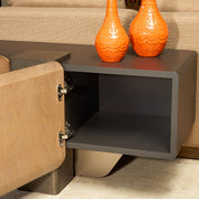 Bristol Point - Media Cabinet - Saddle Brown - R&R Furniture Gallery (Fountain Valley, CA)