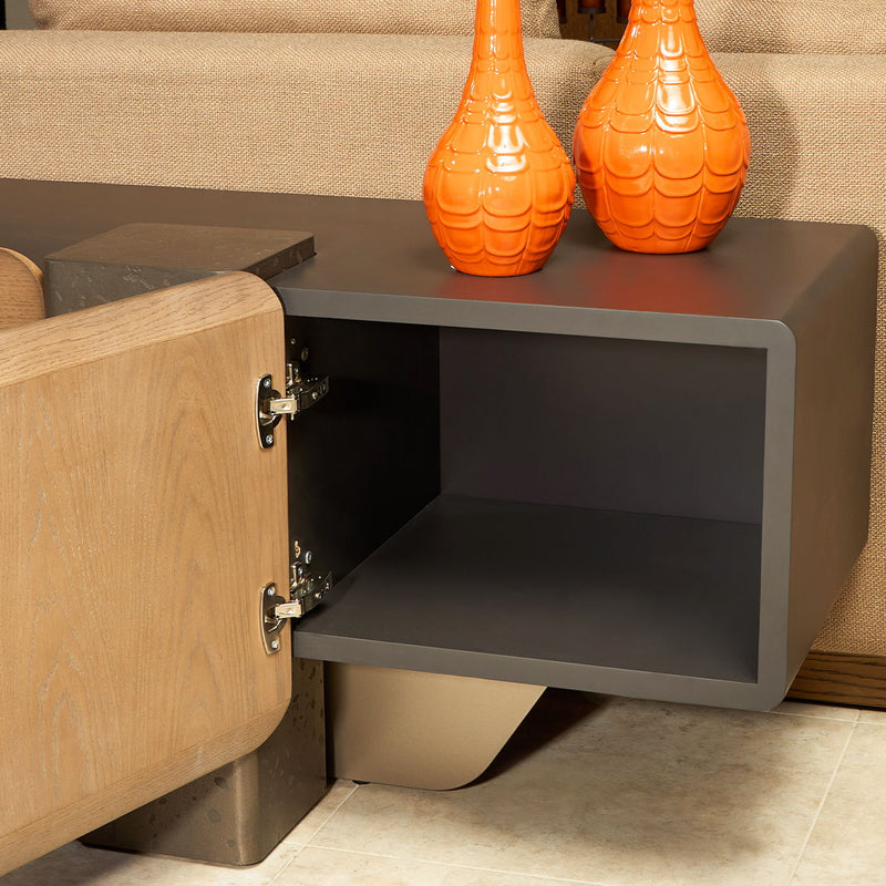 Bristol Point - Media Cabinet - Saddle Brown - R&R Furniture Gallery (Fountain Valley, CA)