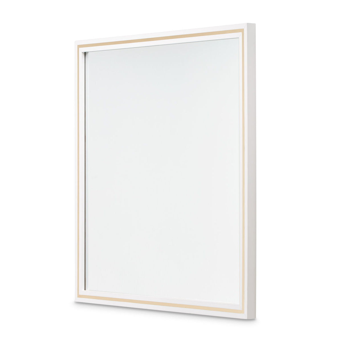 Palm Gate - Wall Mirror - Cloud White - R&R Furniture Gallery (Fountain Valley, CA)