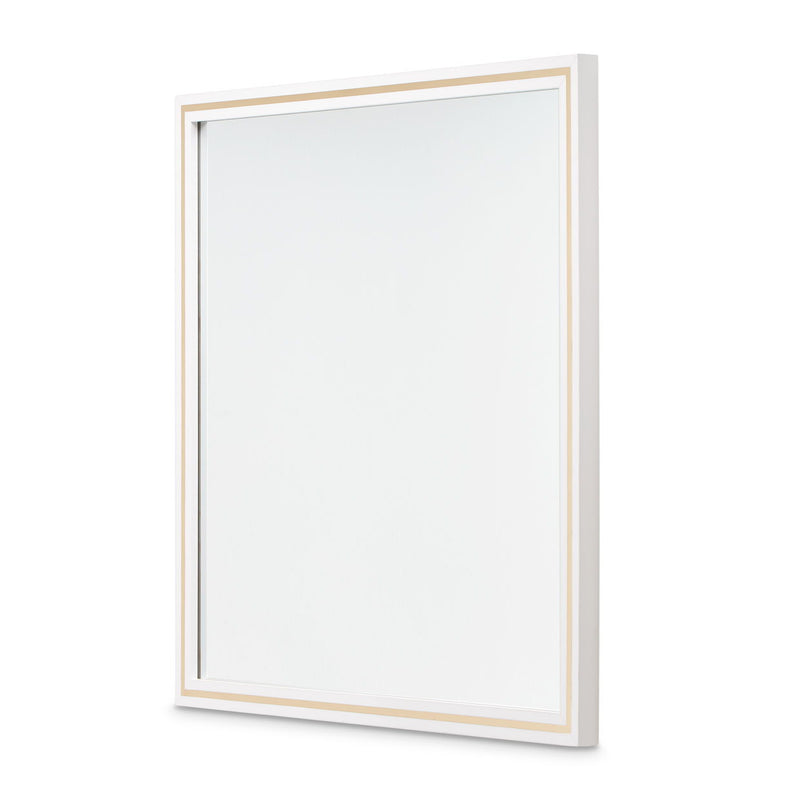 Palm Gate - Wall Mirror - Cloud White - R&R Furniture Gallery (Fountain Valley, CA)