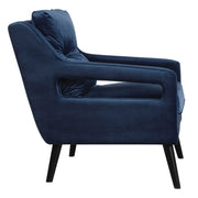 Uttermost O'Brien armchair with plush fabric upholstery and wooden legs, stylish and comfortable for living room seating.