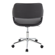 Lumi Source Margarite contemporary office task chair with adjustable height and cushioned seat, ideal for modern desk workspaces.