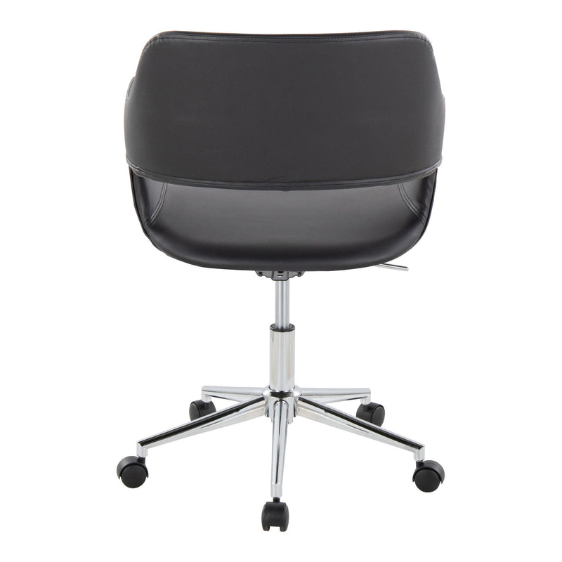 Lumi Source Margarite contemporary office task chair with adjustable height and cushioned seat, ideal for modern desk workspaces.