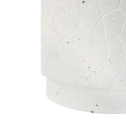 Outdoor Terrazzo Concrete Drum End Table, Living Room Accent Table - White Terrazzo - R&R Furniture Gallery (Fountain Valley, CA)