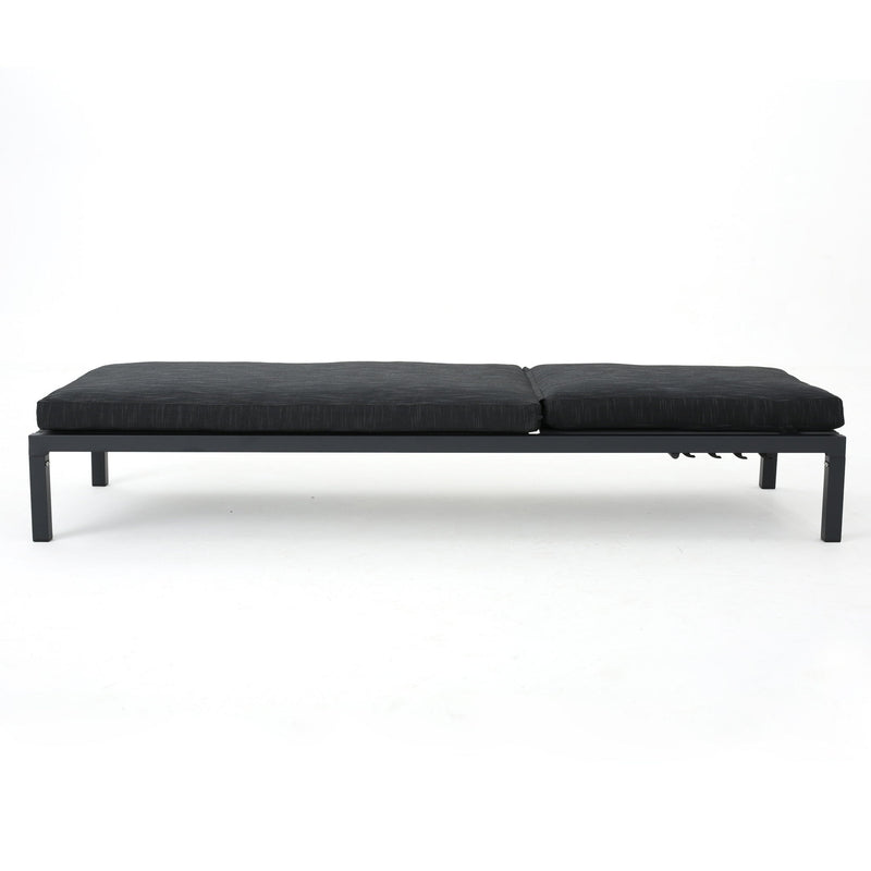 Modern Chaise Lounge With Wate Resistant Fabric Cushions - R&R Furniture Gallery (Fountain Valley, CA)