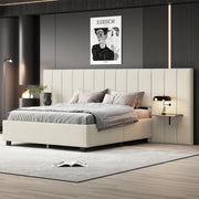 Upholstered Platform Bed With Big Headboard - R&R Furniture Gallery (Fountain Valley, CA)