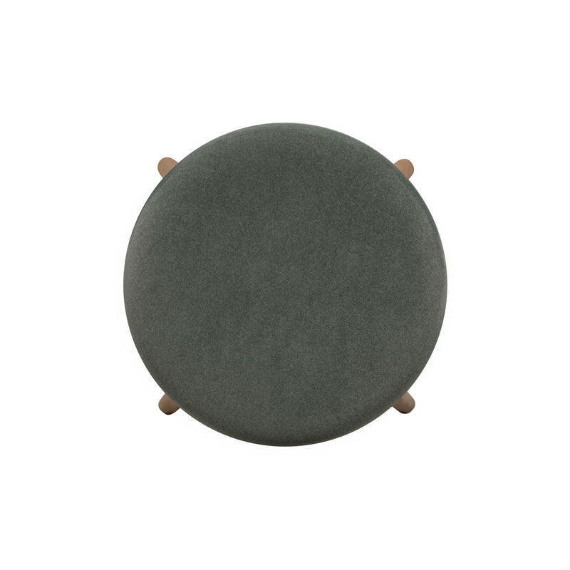 Oodle - Performance Vegan Mohair Light Walnut Stool