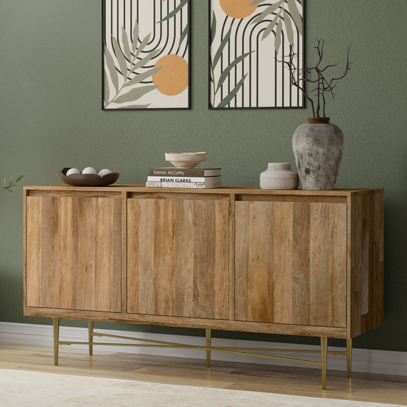 Fallon - Sideboard Buffet - Natural - R&R Furniture Gallery (Fountain Valley, CA)