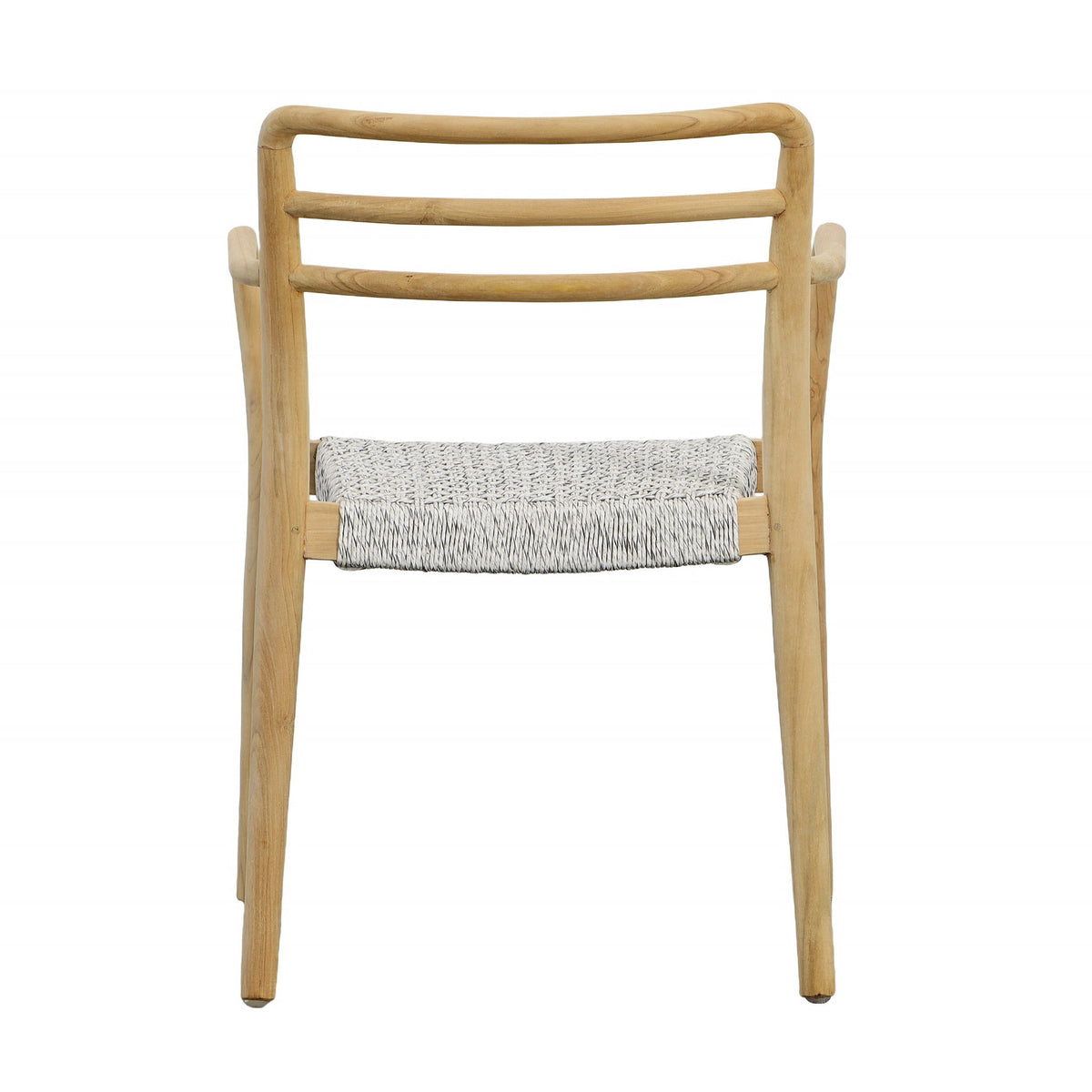 Detta - Outdoor Dining Chair - Natural And White