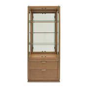 Portrait - Display Cabinet - Sienna Brown - R&R Furniture Gallery (Fountain Valley, CA)