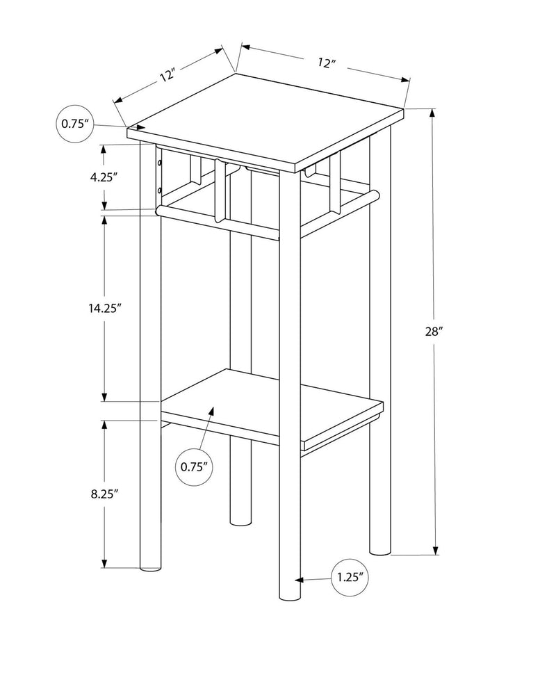 Accent Table, Square, Contemporary & Modern Design - R&R Furniture Gallery (Fountain Valley, CA)