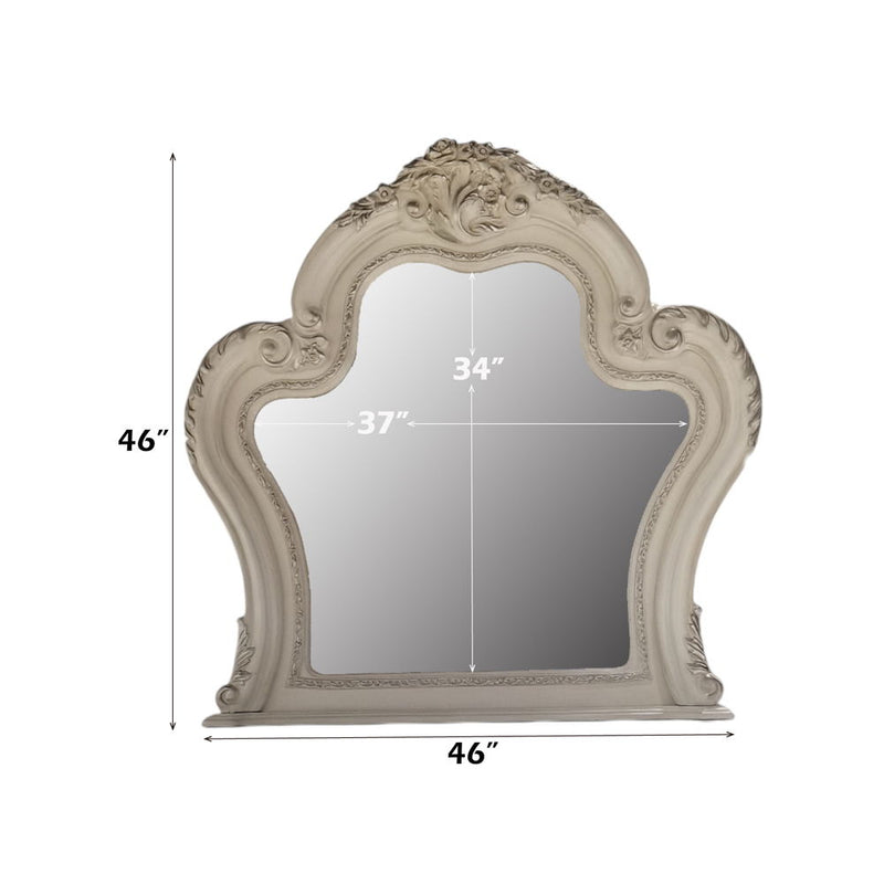 Dresden II - Mirror - Bone White - R&R Furniture Gallery (Fountain Valley, CA)