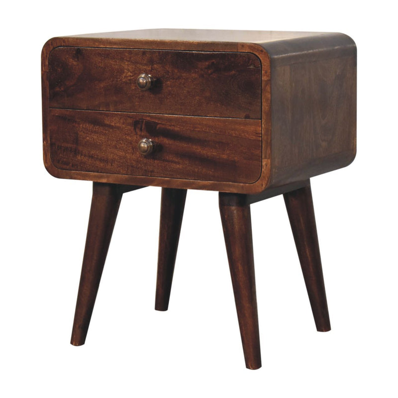 Curved Nightstand, - R&R Furniture Gallery (Fountain Valley, CA)
