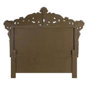 Constantine - Eastern King Bed - Synthetic Leather , Light Gold, Brown & Gold - R&R Furniture Gallery (Fountain Valley, CA)