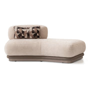 Bristol Point - Armless Chaise - Fawn / Saddle Brown - R&R Furniture Gallery (Fountain Valley, CA)