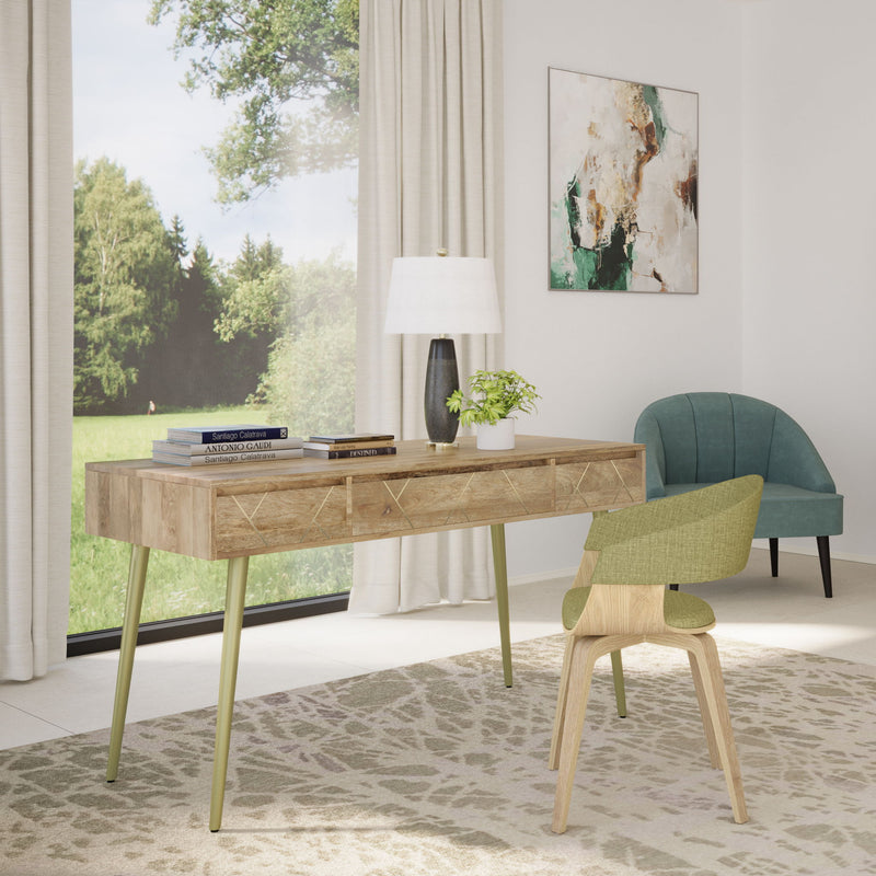 Jager - Desk - Natural - R&R Furniture Gallery (Fountain Valley, CA)