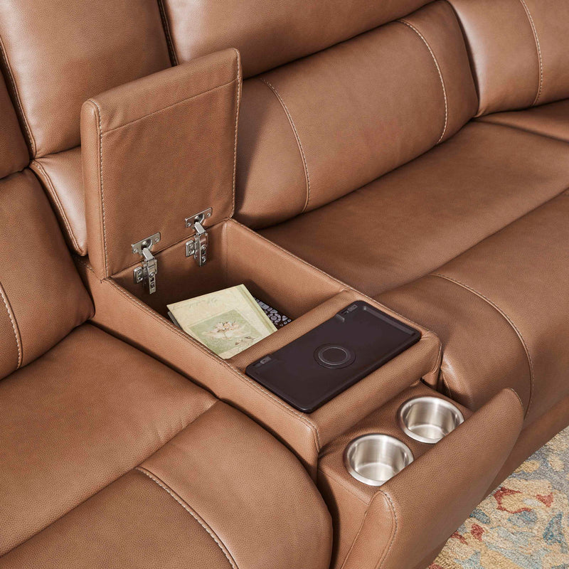 Hancock - Zero Gravity Power Reclining Sectional With Power Adjustable Headrests - R&R Furniture Gallery (Fountain Valley, CA)