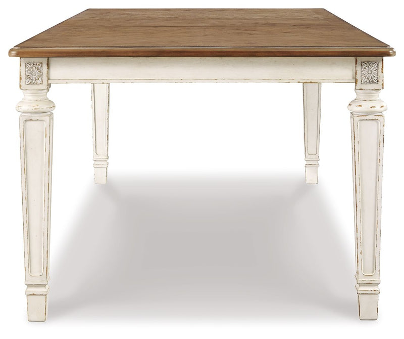 Realyn - Rectangular Dining Room Extension Table - Chipped White - R&R Furniture Gallery (Fountain Valley, CA)