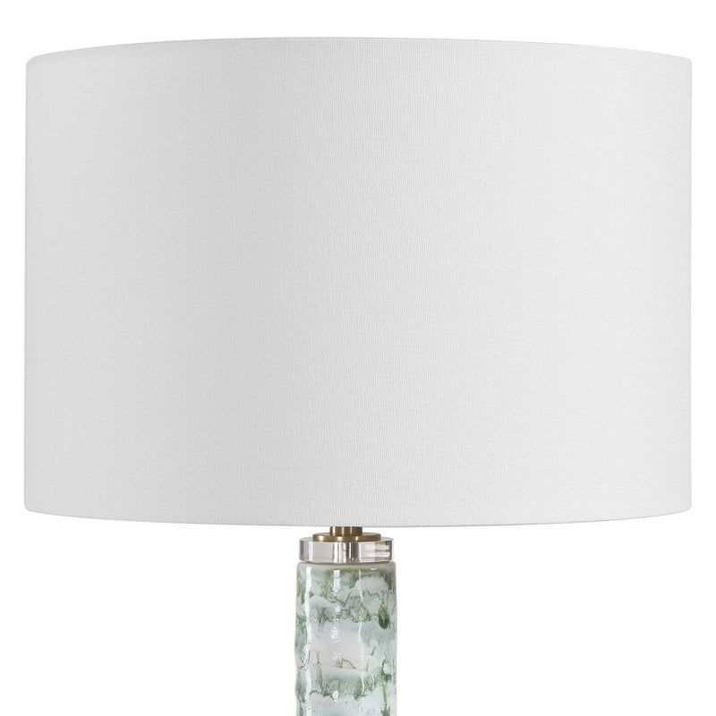 Jameis - Marbled Table Lamp - Green / White