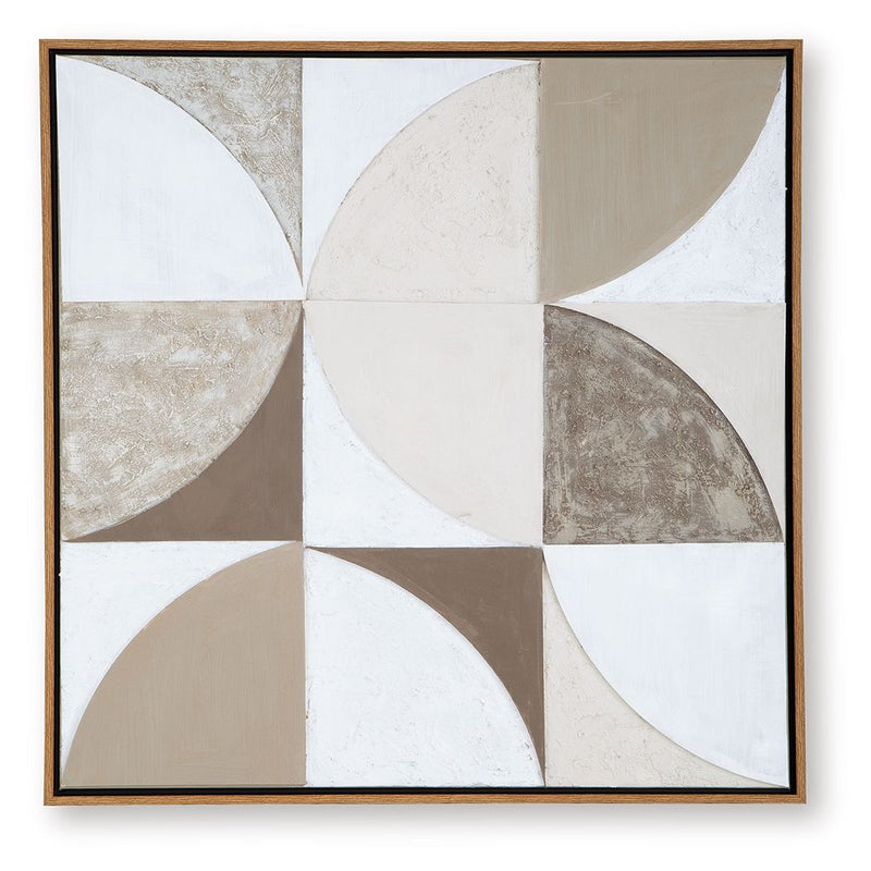Harelman - Wall Art - Tan / Taupe / White - R&R Furniture Gallery (Fountain Valley, CA)
