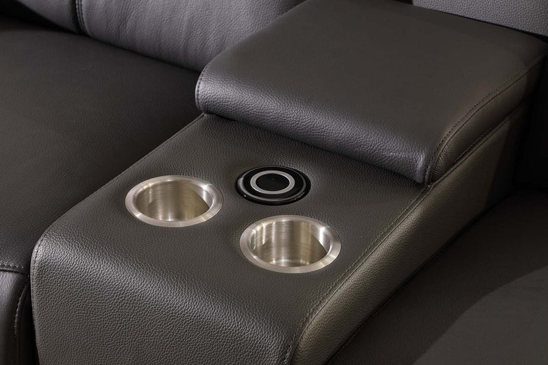 9762 - 7-Piece Modular Power Reclining Sofa, Loveseat And Chair Set With 6 Power Recliners In