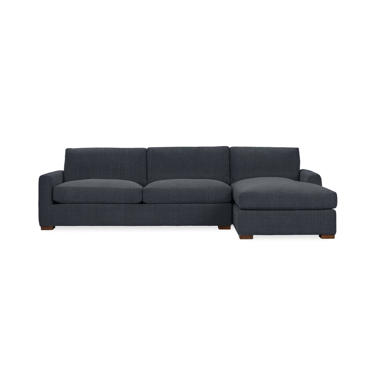 Classic Home Coburn chaise sofa from stationary sectional set, featuring plush upholstery and modern design.