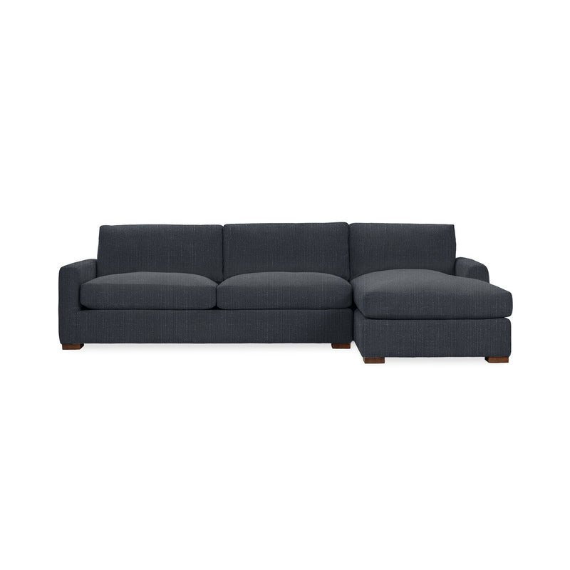 Classic Home Coburn chaise sofa from stationary sectional set, featuring plush upholstery and modern design.