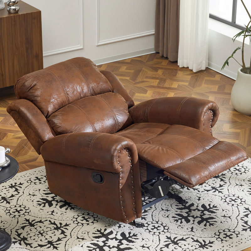 Wide Standard Manual Glider Recliner - R&R Furniture Gallery (Fountain Valley, CA)