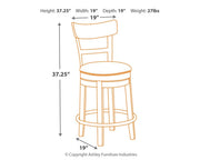 Pinnadel - Swivel Barstool - R&R Furniture Gallery (Fountain Valley, CA)