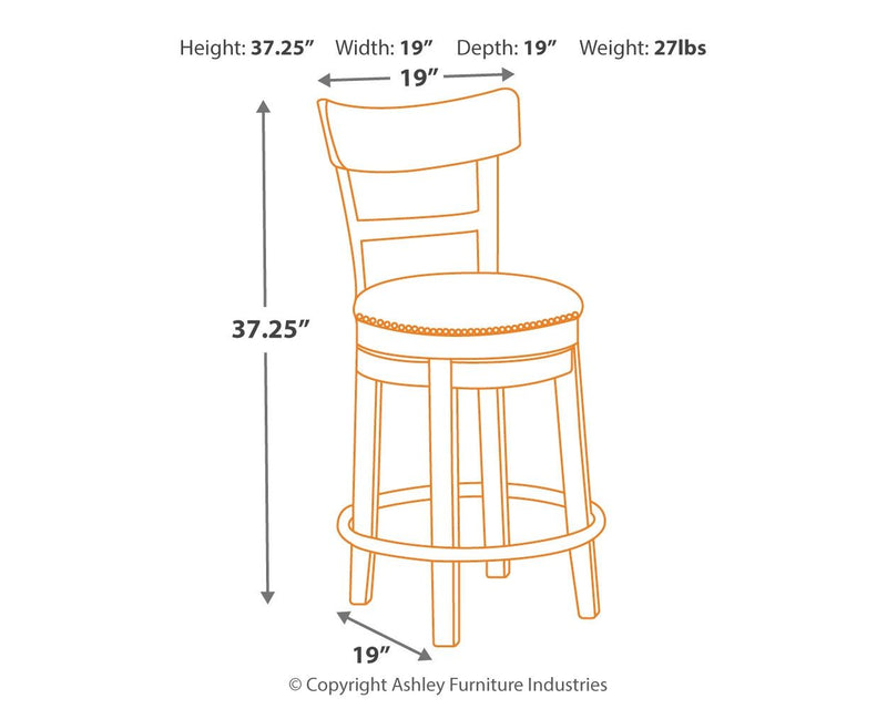 Pinnadel - Swivel Barstool - R&R Furniture Gallery (Fountain Valley, CA)