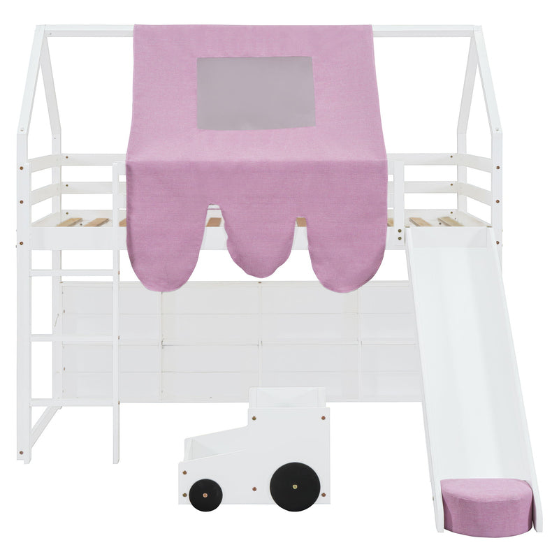 Loft Bed With House Shaped Frame And Tent - R&R Furniture Gallery (Fountain Valley, CA)