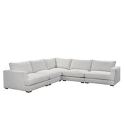 Ludwig - Upholstered 5 Piece Sectional - Ivory - R&R Furniture Gallery (Fountain Valley, CA)