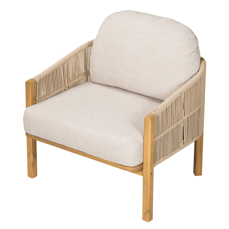 Grotta - Outdoor Wood Club Chair (Set of 2) - R&R Furniture Gallery (Fountain Valley, CA)