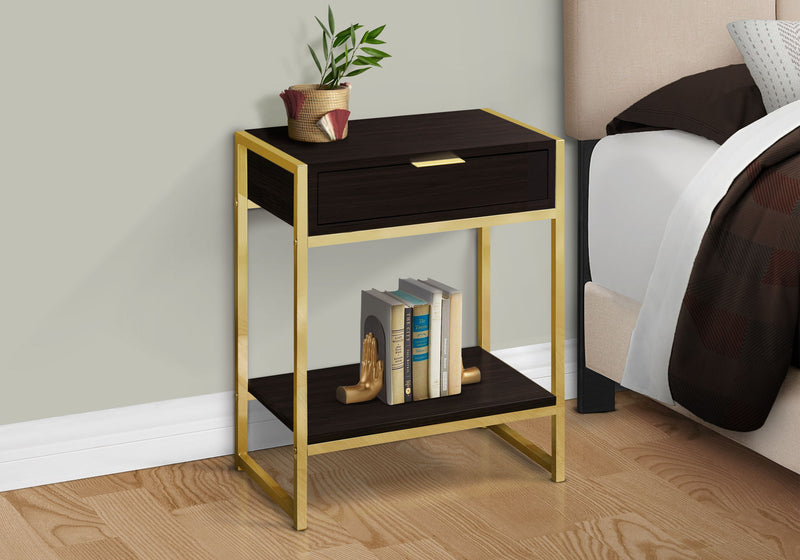 Accent Side Table, Storage Drawer, Spacious Tabletop - R&R Furniture Gallery (Fountain Valley, CA)