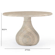 Smooch - 47" Indoor / Outdoor Round Dining Table - R&R Furniture Gallery (Fountain Valley, CA)