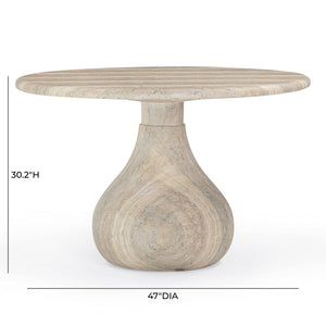 Smooch - 47" Indoor / Outdoor Round Dining Table - R&R Furniture Gallery (Fountain Valley, CA)