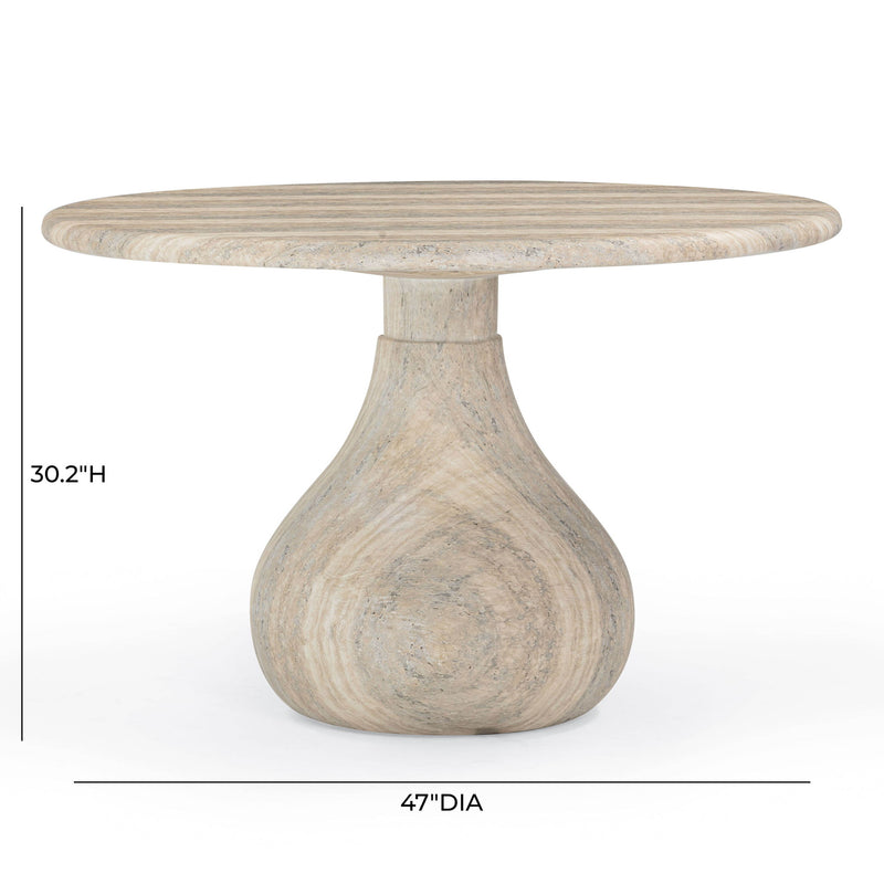 Smooch - 47" Indoor / Outdoor Round Dining Table - R&R Furniture Gallery (Fountain Valley, CA)