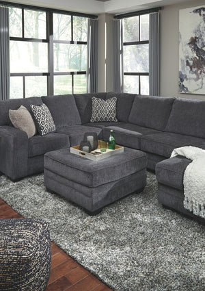 Tracling - Oversized Accent Ottoman - Slate - R&R Furniture Gallery (Fountain Valley, CA)