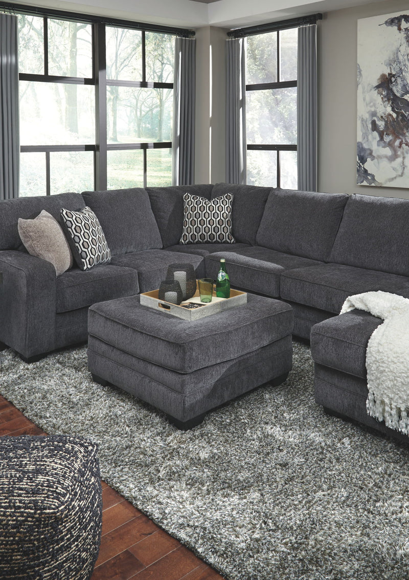 Tracling - Oversized Accent Ottoman - Slate - R&R Furniture Gallery (Fountain Valley, CA)