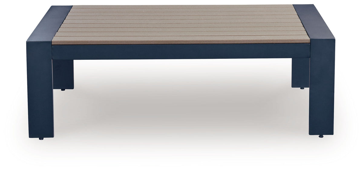 East Beach - Blue - Rectangular Cocktail Table - R&R Furniture Gallery (Fountain Valley, CA)