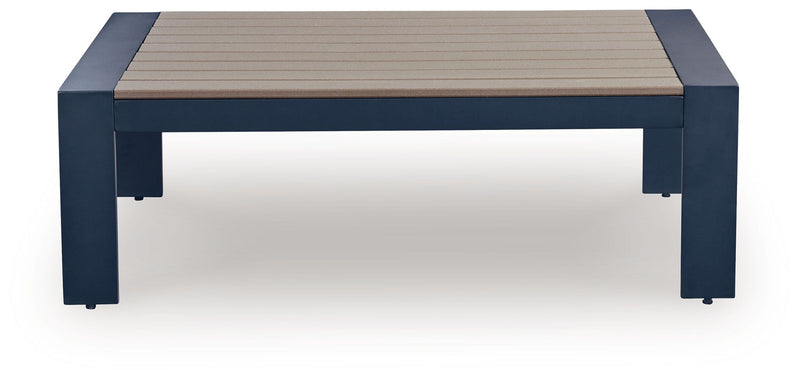 East Beach - Blue - Rectangular Cocktail Table - R&R Furniture Gallery (Fountain Valley, CA)
