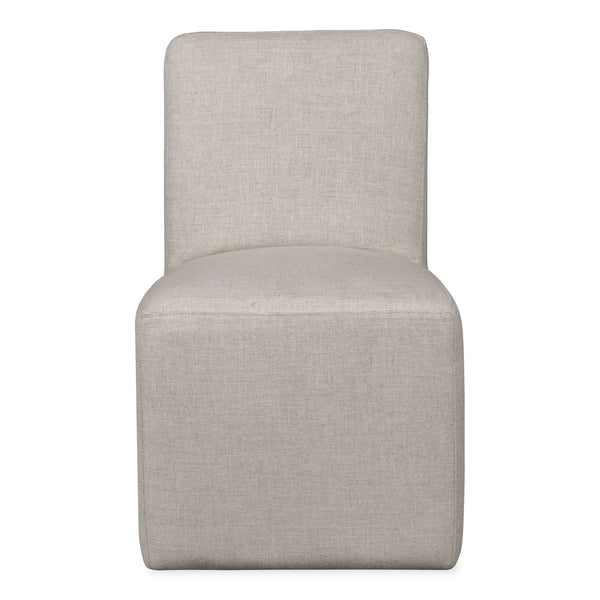 Liv Fully Upholstered Dining Chair in Natural Linen