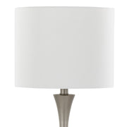 Lumi Source Lenuxe modern table lamp set featuring sleek contemporary design with two stylish lamps on a wooden surface.