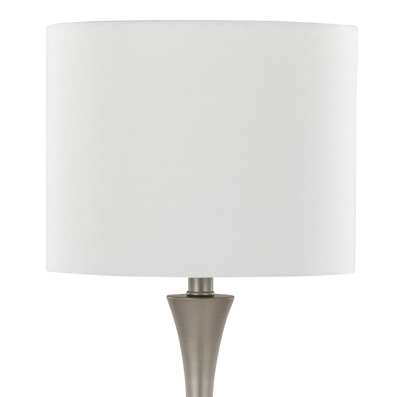 Lumi Source Lenuxe modern table lamp set featuring sleek contemporary design with two stylish lamps on a wooden surface.