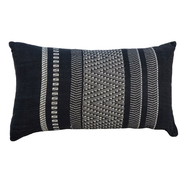Zain - Pillow With Filler - Black With White