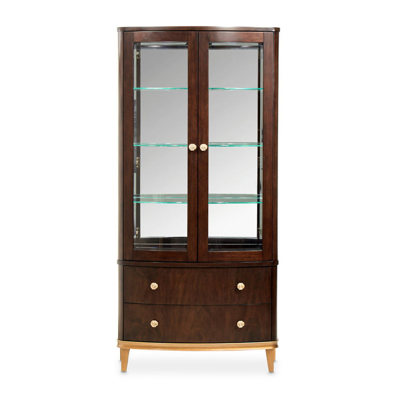 Camellia Field - Display Cabinet - Dark Brown - R&R Furniture Gallery (Fountain Valley, CA)