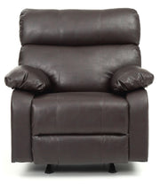 Modern design Glory Furniture rocker recliner with plush upholstery and smooth rocking motion, ideal for comfortable relaxation.