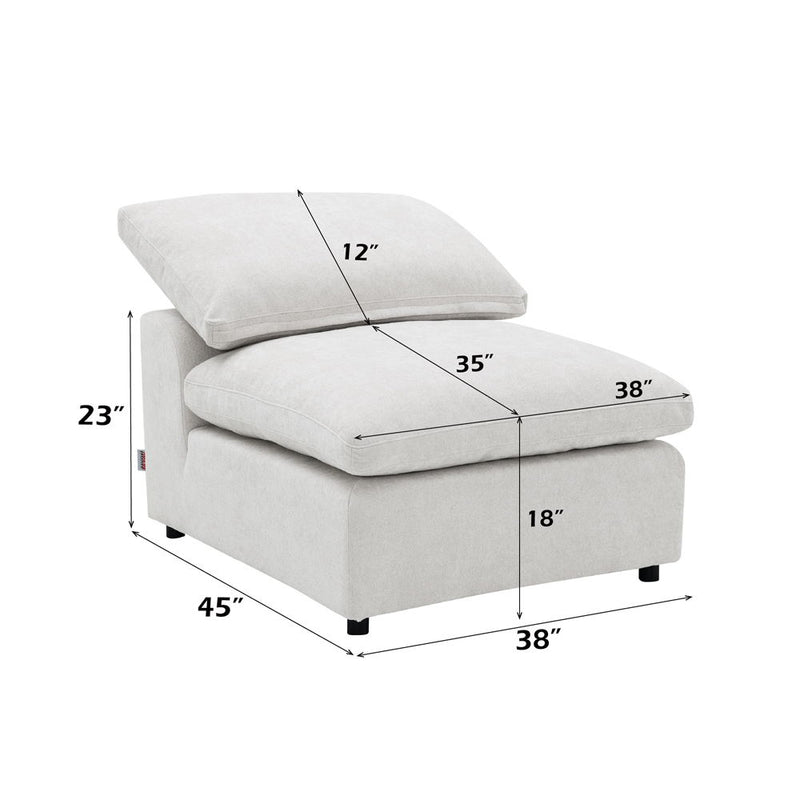 Naveen - Modular Armless Chair - R&R Furniture Gallery (Fountain Valley, CA)