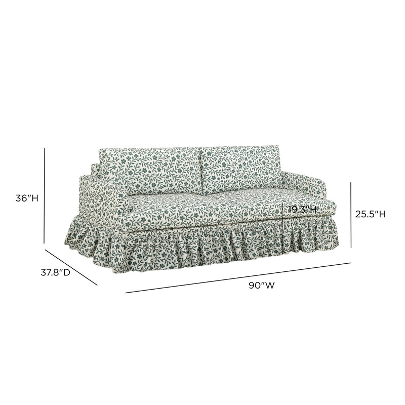 Gertrude - Performance Linen Weave Sofa - Floral