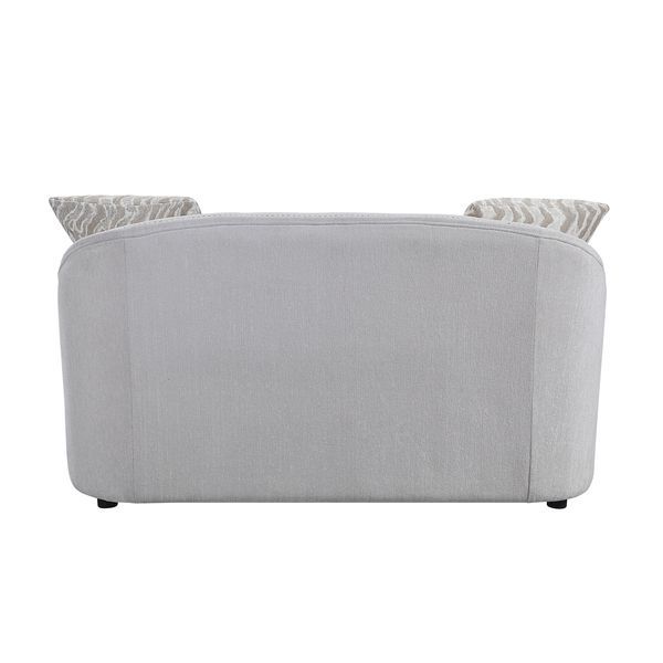 Mahler - Loveseat With 4 Pillows - Beige Linen - R&R Furniture Gallery (Fountain Valley, CA)